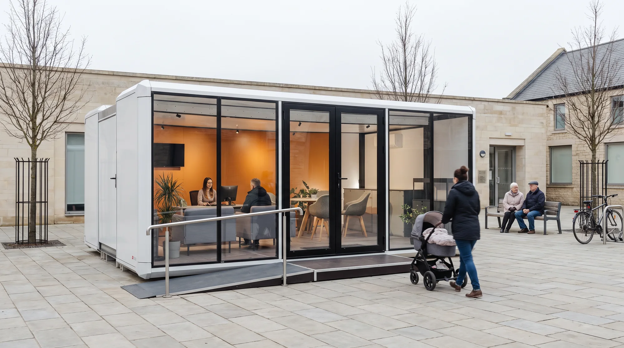 Mobile offices and public services